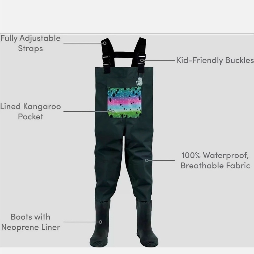 Kids Breathable Waders - Picture 8 of 8
